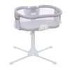 HALO Bassinest Luxe Plus 360° Swivel Sleeper, Grey Melange with Storage Caddy and Fitted Sheet
