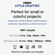 Caron Little Crafties Medium Acrylic Multi-Color Yarn, 63 yd (20 Package)
