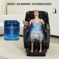 thumbnail image 3 of Real Relax 3D Massage Chair, Full Body Zero Gravity Recliner with SL Track, Yoga Stretching, Foot Rollers, Bluetooth, Heating, Black, 3 of 13