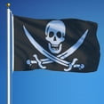 thumbnail image 3 of Vispronet 3ft x 5ft Captain Calico Jack Jolly Roger Pirate Flag, Outdoor, 3 of 7