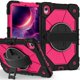thumbnail image 2 of Funda Resistente a Golpes para Samsung Galaxy Tab S11, Funda Protectora de Silicona + Capa de PC Anti Caída con Asa Giratoria de 360°, Soporte, Correa para el Hombro, Rosa Rosado, para Galaxy Tab S11, 2 of 9