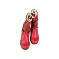 thumbnail image 2 of TMA EYES Buckle-Accent Leather Faux Fur Women Boots, 2 of 6