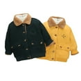 thumbnail image 4 of Esaierr Baby Winter Coat for Toddler Boys Warm Corduroy Jacket Button Autumn Winter Cotton Outwear for 1-6Y, 4 of 5