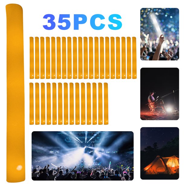 Barra LED Tubo Intermitente Esponja Suministros para Fiestas Bodas Y Festivales () Naranja