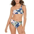 thumbnail image 2 of Salt + Cove Womens Juniors Spring Bloom Floral One Shoulder Swim Top Separates, 2 of 4