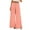 Orange, variant on Women Wide Leg Pants Drawstring Elastic Waist Trousers Slit Hem Slacks Polka Dots Bottoms with Pockets M