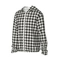 thumbnail image 2 of Fotbe Houndstooth Black And White Men's Women's UPF 50+ Sun Protection Jacket Hooded Cooling Shirt with Pockets Hiking Outdoor Performance-X-Large, 2 of 9
