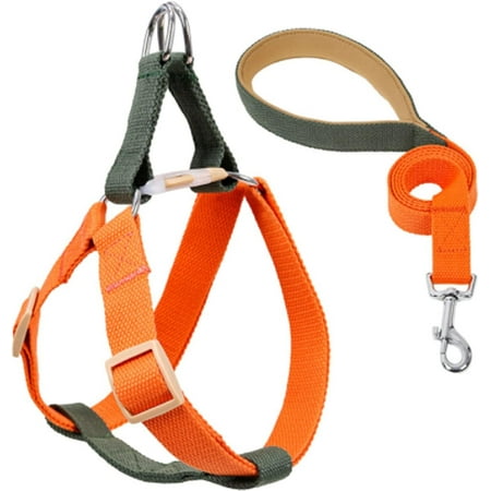 LINLIN Dog Harness Leash Set, Adjustable Heavy Duty No Pull Halter Harnesses with Strong Handle for Small Puppies/Dogs