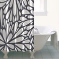 thumbnail image 4 of Light Dark Floral Burst Pattern Shower Curtain 36"x72" ,Bathroom Decorative Shower Curtains Set with 12 Hooks,Modern Waterproof Washable Shower Curtain, 4 of 6