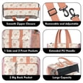 thumbnail image 3 of Teacher Tote Bag,Flower Fairy Princess Pattern Teacher Utility Tote Bag,Large Work Tote Bags for Women with Multiple Pockets,Top Zipper Closure,13.8x10.6x6.7 Inch, 3 of 5