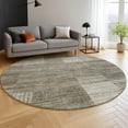 thumbnail image 6 of Addison Rugs Mayfield Premium Machine Washable Transitional Geometric Pewter Round Rug, 8' x 8', 6 of 6
