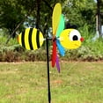 thumbnail image 3 of Bee Six Colors Three-dimensional Windmill Cartoon Children Toys Home Garden Decoration, 3 of 7