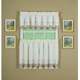 thumbnail image 4 of Today's Curtain Verona Reverse Embroidery Tier 30"" Ecru/Rose, 4 of 5