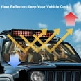 thumbnail image 4 of Garronmavis German Shepherd Driving Car Windshield Sun Shade for 1997-2018 Jeep Wrangler TJ JK JKU, Aluminum Foil Sunshades Heat Shield, 4 of 6