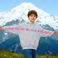 thumbnail image 2 of I Love You This Much Girls Hoodies Casual Long Sleeve Hoodie Sweatershirt Pullover Creative Casual Oversized 13-14 Years Boys Clothes, 2 of 5