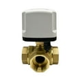 thumbnail image 2 of Ball Valve 1/2'' 3/4'' 1'' Inch IP65 Waterproof Brass Motorized Ball Valve Wire T Type 3 Way Electric Ball Valve, 2 of 9
