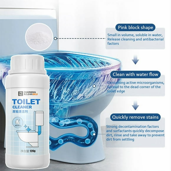 Agente disolvente para inodoros | Poderoso removedor de sarro de orina para limpieza de baños – Desbloquea desagües, elimina olores, desodoriza, fácil de usar, desincrustante multiuso – Contenido