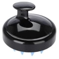 thumbnail image 3 of Cepillo masajeador de cuero cabelludo de silicona negra para el cabello y el cuero cabelludo, ideal para la ducha, para un masaje suave y un cuidado óptimo., 3 of 5