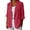 #07 Red 【Mix, Match & Rotate: Stock Up on Daily Colors】, variant on Women's Long Sleeve Regular Fit Single Breasted Turndown Collar Pocket Linen Blazer Jacket Comfy Office Business Casual Daily Wear Streetwear | CSEONE,Beige L