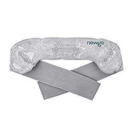 NEWGO Ice Pack for Head  Migraine Headache Relief Ice Pack with Gel Bead & Soft Plush Backing  Hot or Cold Therapy Migraine Ice Wrap for Headaches  Sinus Pain Relief - 1 Pack