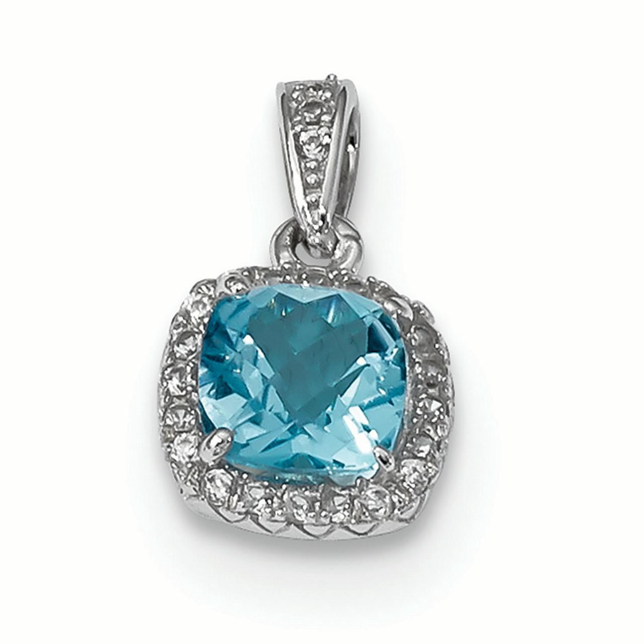 White Sapphire Charm Pendant - Walmart 