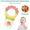 thumbnail image 4 of Amerteer Baby Fresh Fruit Food Feeder Nibbler Pacifier|Training Massaging Toy Teether|Food Grade Soft Safe BPA-Free Silicone Pouches|Babies Toddlers Infants Kids, 4 of 10