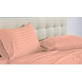 thumbnail image 3 of D.N.G. BEDDINGS Luxury 4 Piece Sheet Set with 26 Inch Deep Pocket 800 Thread Count 100% Egyptian Cotton Stripe Peach Color Queen Size, 3 of 3