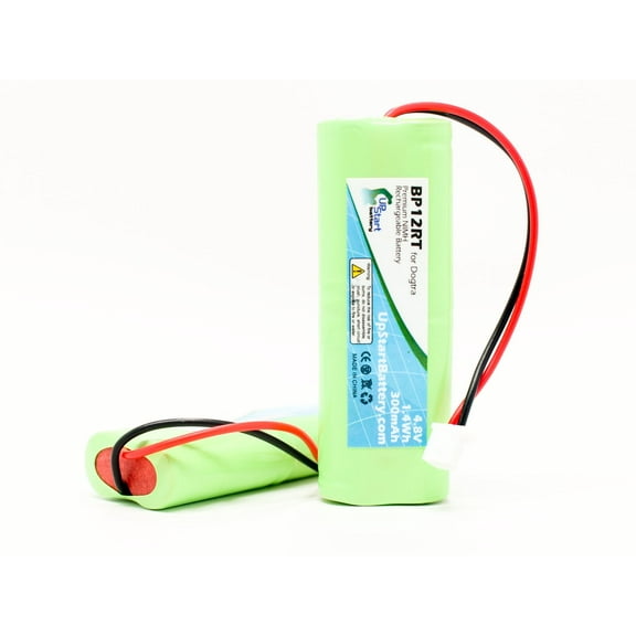 2x Pack - Dogtra 1900 NCP Battery - Replacement for Dogtra BP12RT Dog Training Collar Receiver Battery (300mAh, 4.8V, NI-MH)