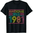 thumbnail image 2 of Awesome Since 1981 42nd Birthday Gifts 42 Years Old T-Shirt, 2 of 3