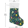 thumbnail image 5 of SKYSONIC Wildflower Christmas Stocking Personalized Large Candy Stocking Hanging Gift Xmas Stockings Decoration for Family Holiday Party Ornaments Decor Fireplace, 5 of 7