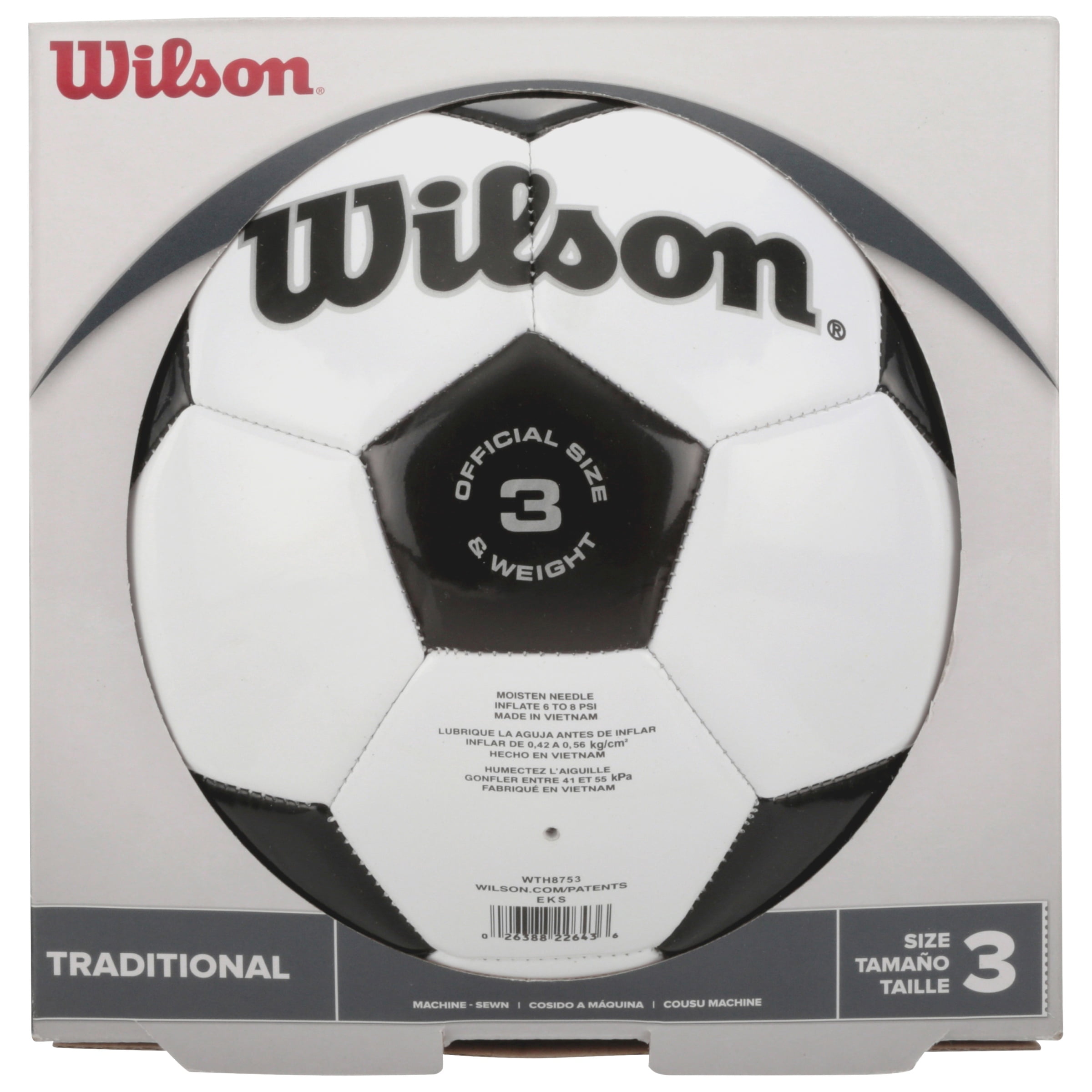 WILSON TRADITIONAL  SOCCER BALL  SIZE #3 