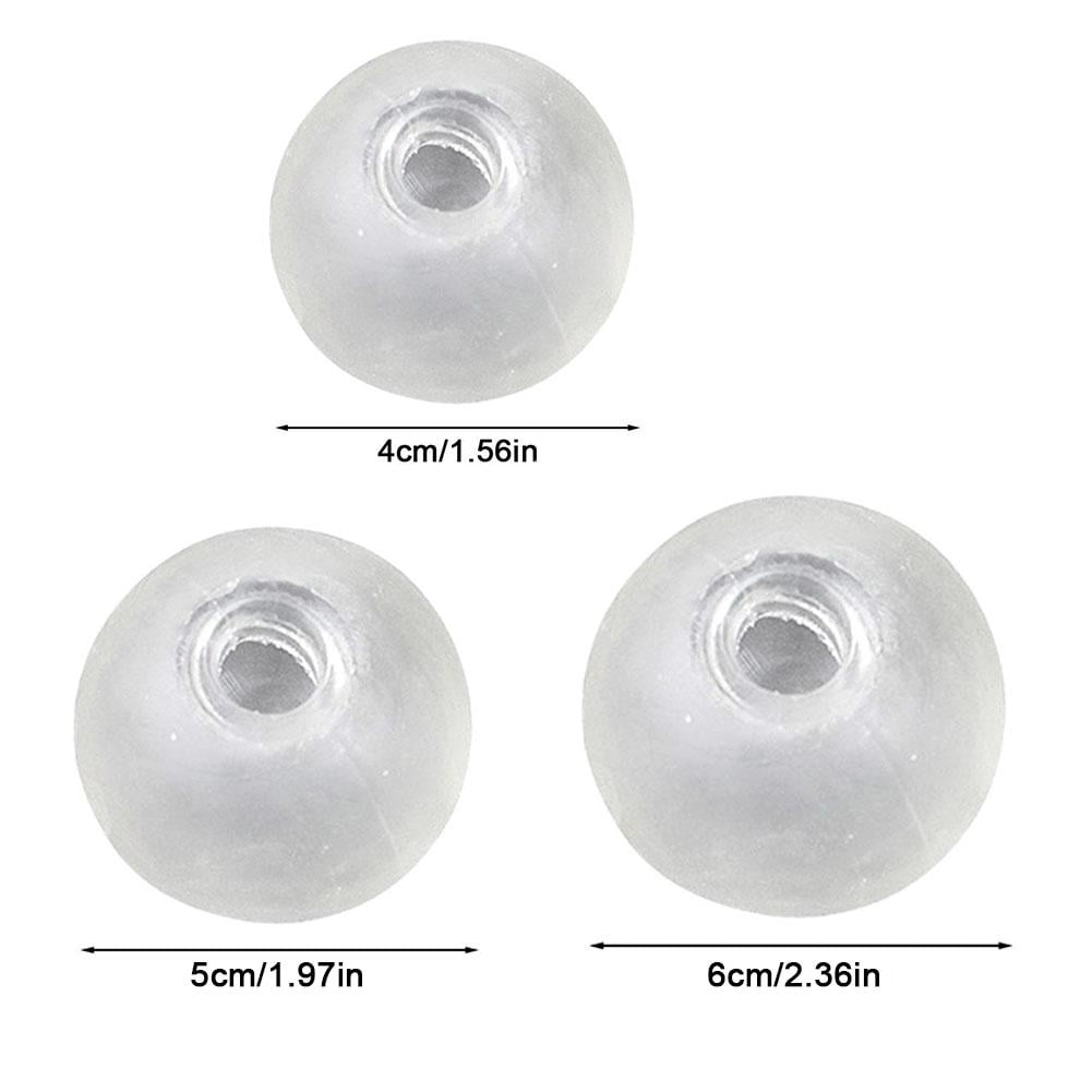 10 PCS DIY Empty Squishies Balloon Skins, 6cm Clear Elastic Rubber for Homemade Stress Balls, Fillable Sensory Toy Kit, Slow Rising DIY Craft
