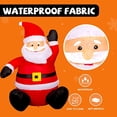 thumbnail image 4 of Papá Noel inflable navideño de 1,2 m con luz LED para exteriores COMIN, 4 of 6