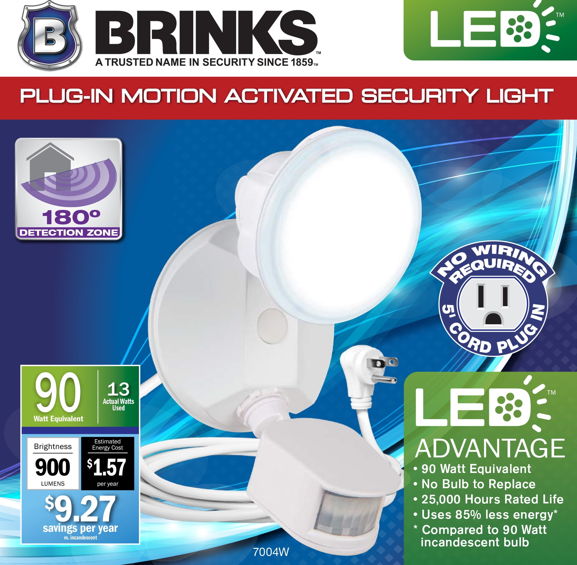 Brinks motion activated security light deals