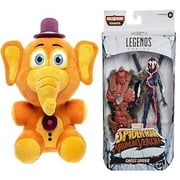 Five Nights at Freddy's Pizza Simulator - Orville Elephant Collectible Figure + Venom 6-inch Collectible Action Figure Toy Ghost-Spider Premium Design, Pack of 2