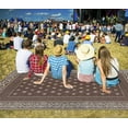 thumbnail image 6 of Findosom 8'x10' Brown Outdoor Rug Reversible Outdoor Mat RV Outdoor Rug Plastic Straw Area Rug Mat Camping Rugs Waterproof Floor Mat and Rug for RV,Patio,Backyard,Deck,Picnic,Beach,Trailer, 6 of 8