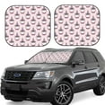 thumbnail image 2 of Picia Cute Cupcake 2 Piece Car Windshield Sun Shade Foldable | Foldable Sun Shield for Front Window Blocks UV Rays and Keeps Your Vehicle Cool-Large, 2 of 7