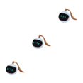 thumbnail image 3 of Transemion Eco-friendly USB Charging LED Light Robot - Obstacle Avoidance Easy To Locate Intelligent Irregular Route Reusable Blue 3Set, 3 of 6