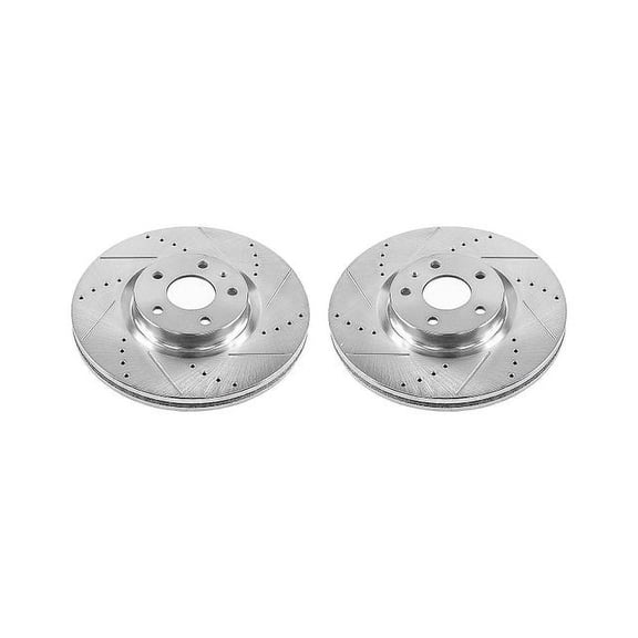 Power Stop AR85165XPR Evolution Drilled & Slotted Rotors -Front