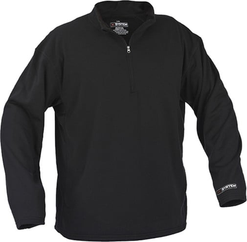 Arctic Shield Midweight Base Layer Pullover Black 2Xlarge by Arctic Shield