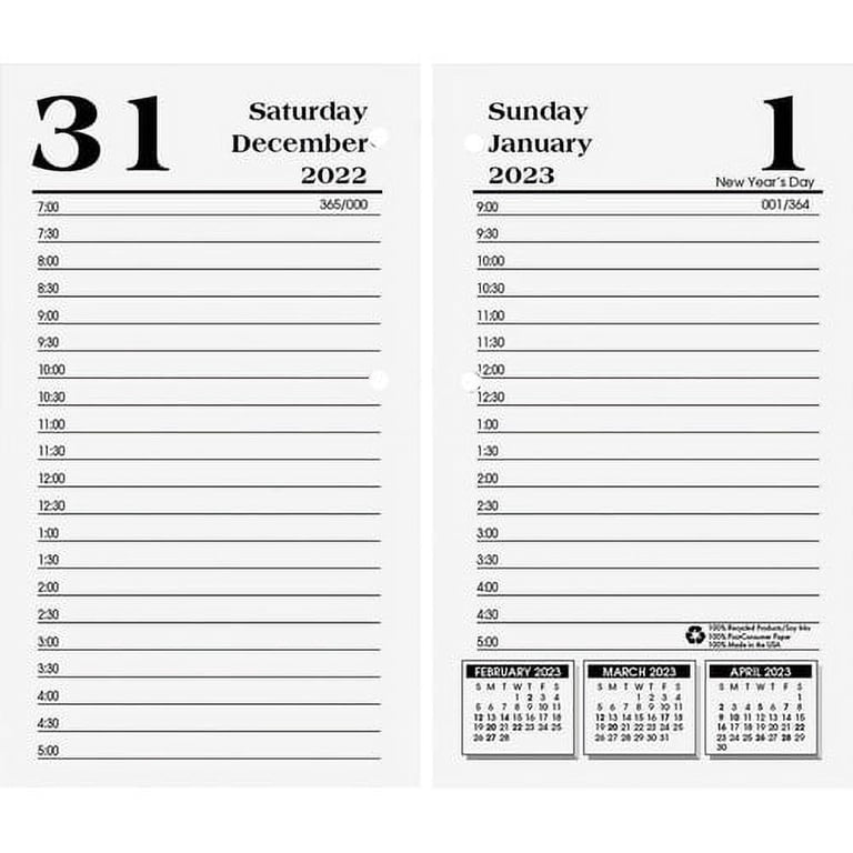 PMO 2022 DAILY CALENDAR #1 12 Month One Page Calendar Template For