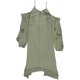 thumbnail image 1 of Vestido asimétrico con hombros descubiertos Bar III verde extra pequeño, 1 of 2