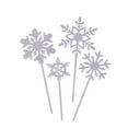 thumbnail image 2 of Ovzne 40 Pcs Snowflake Flag Cocktail Sticks - 14X6X1Cm Plastic Skewers, Ice Picks, Fruit/Dessert/Drink Picks, Decorative Toothpicks For Parties, Birthdays Holidays, 2 of 8