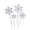 Clear, variant on PPLoney 40 PC Snowflake Cocktail Picks - Decorative Dessert Skewers for Cake Toppers, Drink Garnishes, and Holiday Party Decorations(Clear)