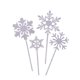 thumbnail image 2 of Xihbxyly Almacén de Liquidación 40 Palillos En Copo de Nieve, Picahielos, Brochetas En Fruta, Palitos En Copo de Nieve, Palillos En Postres, Palillos En Bebidas, Brochetas Decorativas En Forma de Pal, 2 of 7