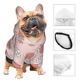 thumbnail image 3 of Honeii Strawberry And Flowers Print Small Dog Hoodies Pet Hooded Sweatshirts Fall Winter Puppy Cat Sweaters Warm Clothes for Small Dogs Outfits Costume-Small, 3 of 7