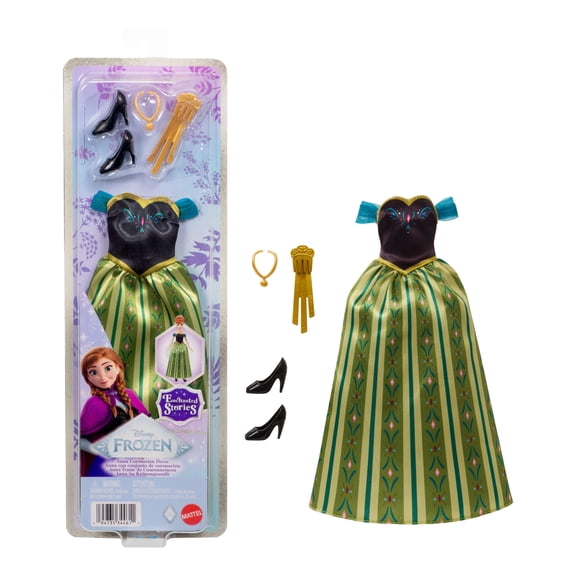 Disney Frozen Enchanted Stories Anna Clothing, Coronation Fashion & Accessories [Walmart Exclusive]