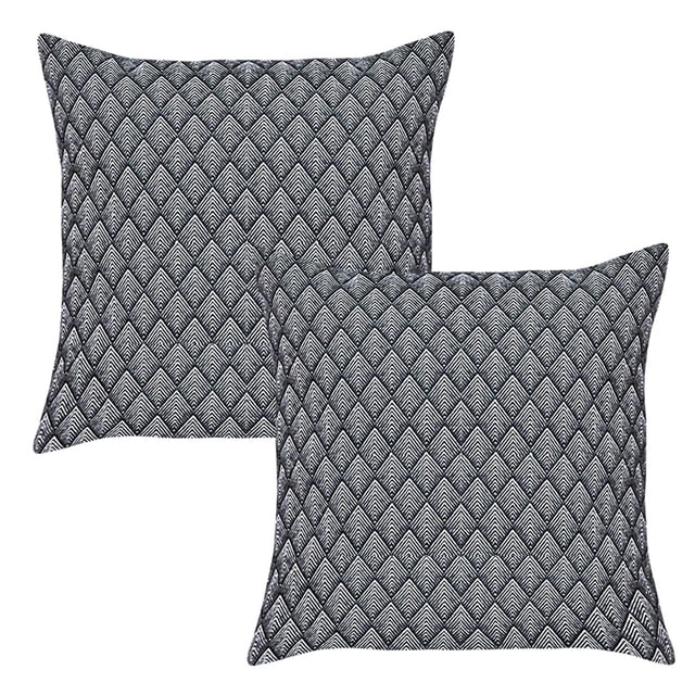Cojines Decorativos Elefantito Grafito Color Gris 45 X 45 Tela Jacquard