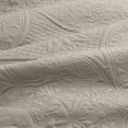thumbnail image 6 of Ameha 3-Piece Coverlet Set Modern Floral Embossed Quilt Soft Microfiber Bedspread Adult King Beige, 6 of 11