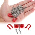 thumbnail image 3 of Fdit U Shaped Rescue Tow Hook Trailer Chain Assemble Parts for RC Climbing Crawler Car, RC Trailer Chain, 3 of 8